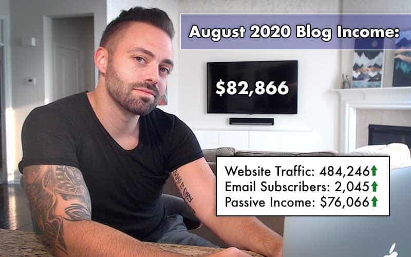 Adam Enfroy‘s August 2020 Blog Income
