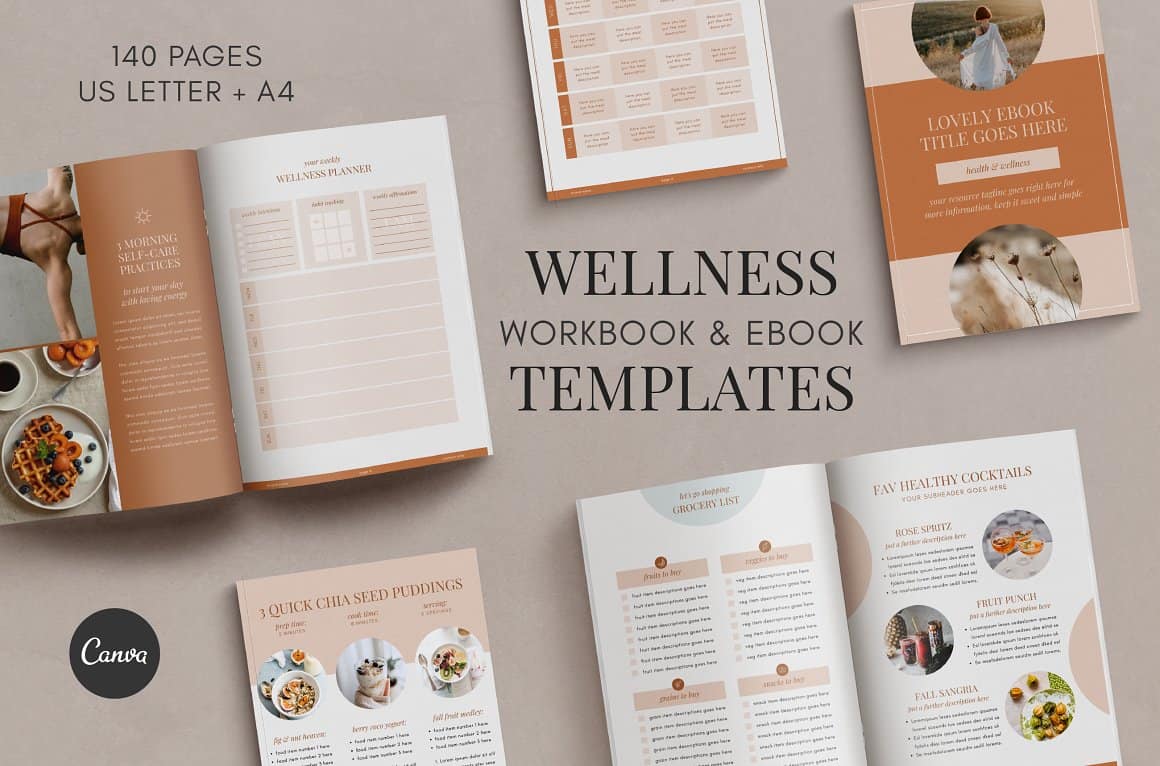 Wellness WorkBook & Ebook Template