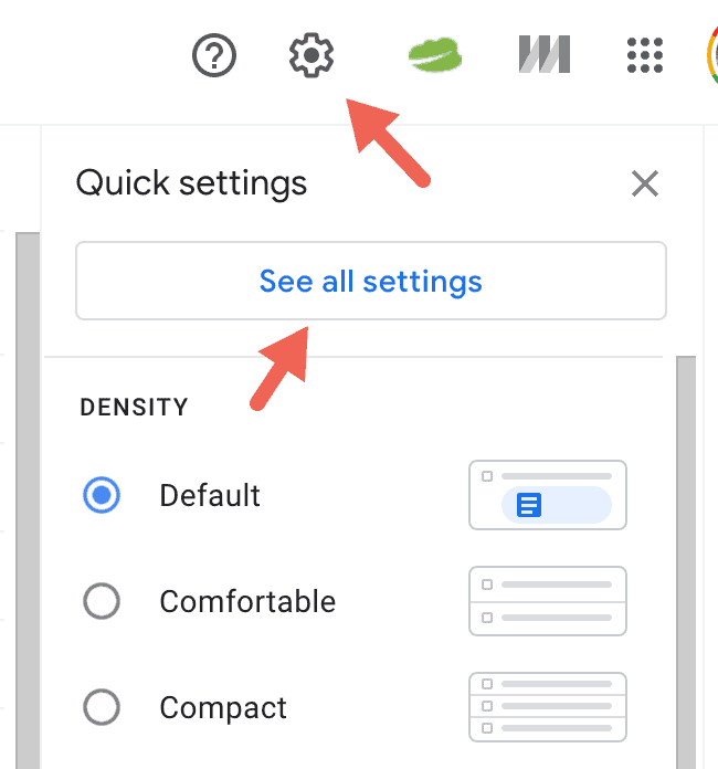 Gmail settings tools