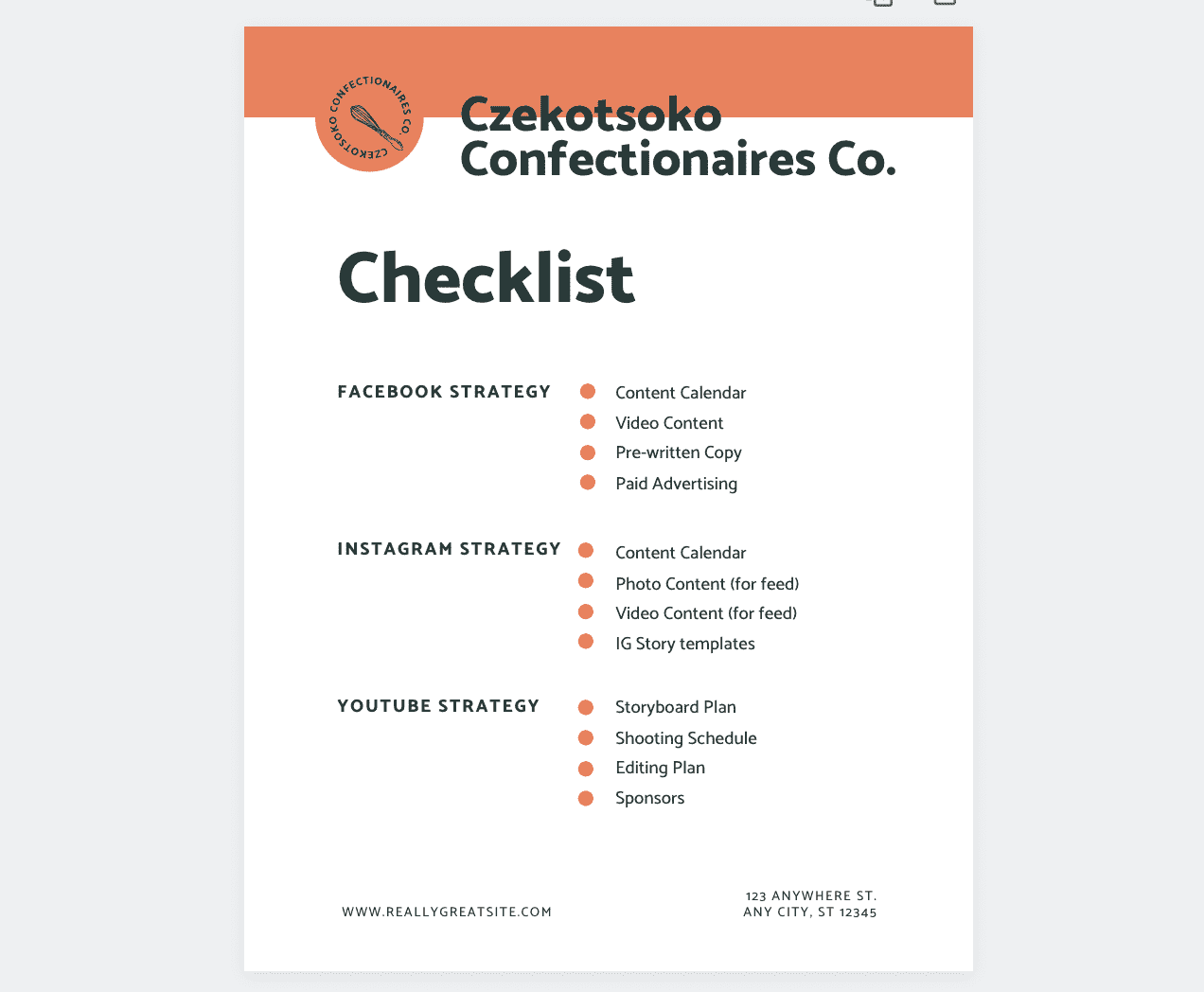 Bold & Bright Checklist