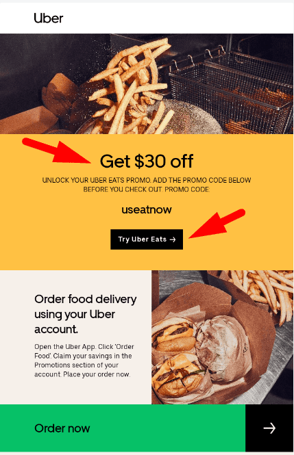 Uber’s sales email