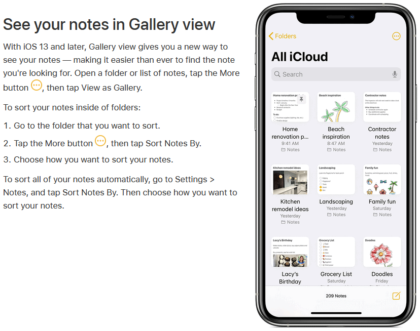 Evernote alternative - Apple Notes