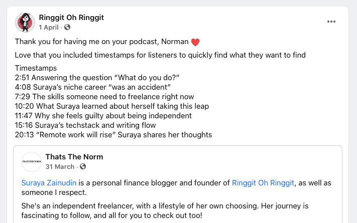 podcast tips ringgit oh ringgit