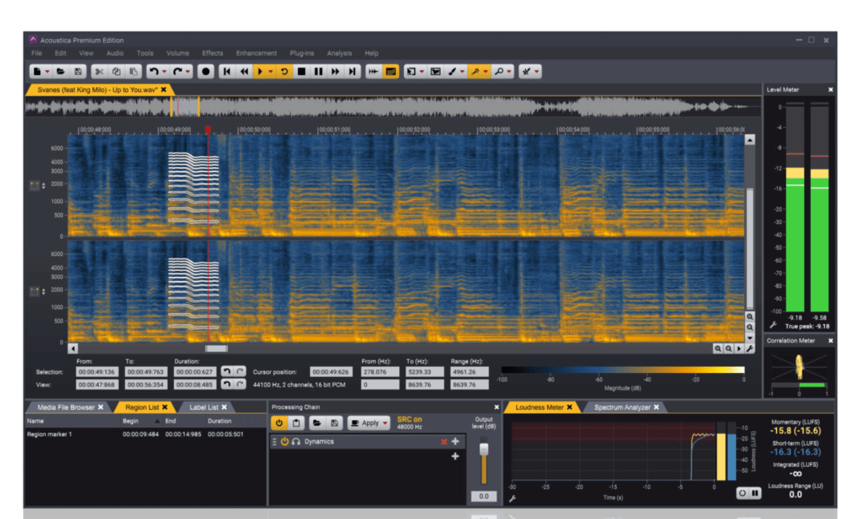 Best audio editing software - Acoustica