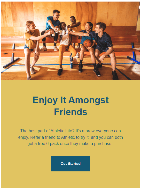 upsell email from Athletic Brewing Co.