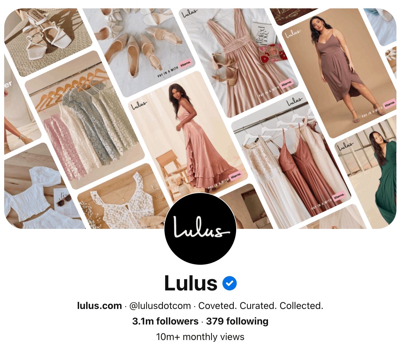 Lulus's Pinterest cover image