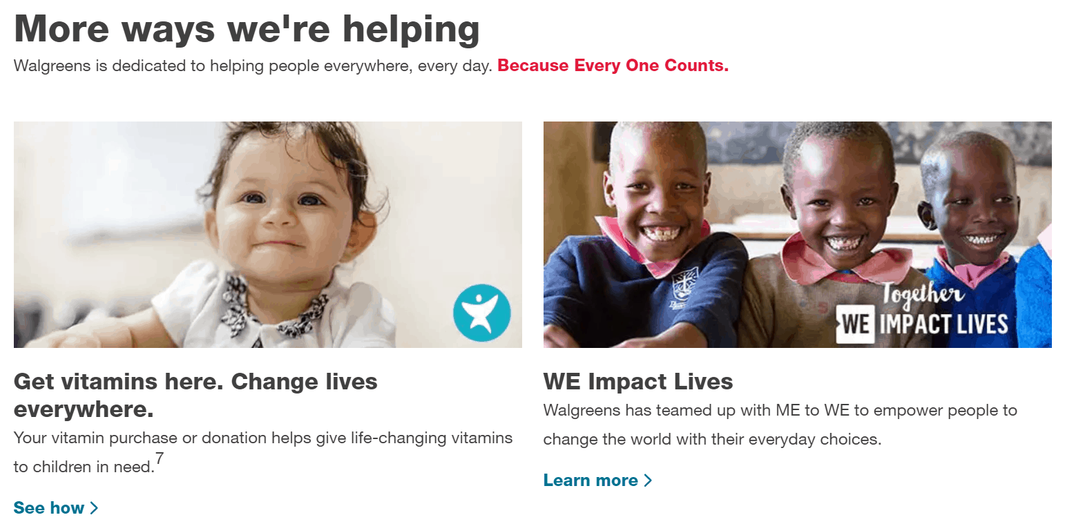 nonprofit organization platform - Walgreens partners with Red Nose Day to raise money for needy children.