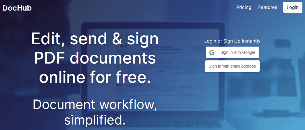 DocuSign alternatives - DocHub