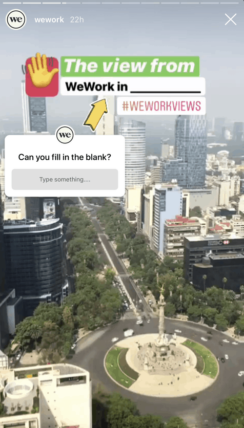 Instagram stories from WeWork