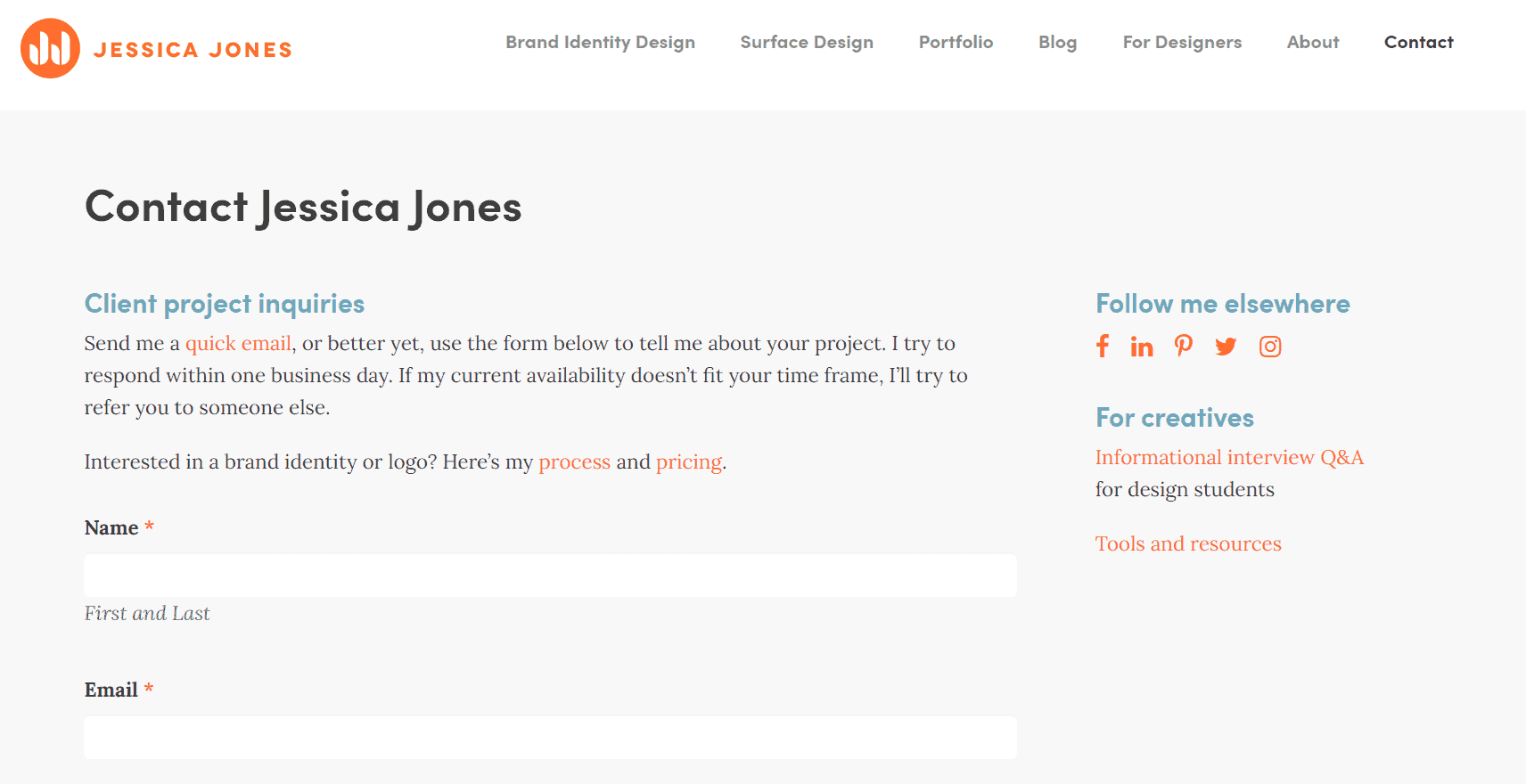 Jessica Jone’s website