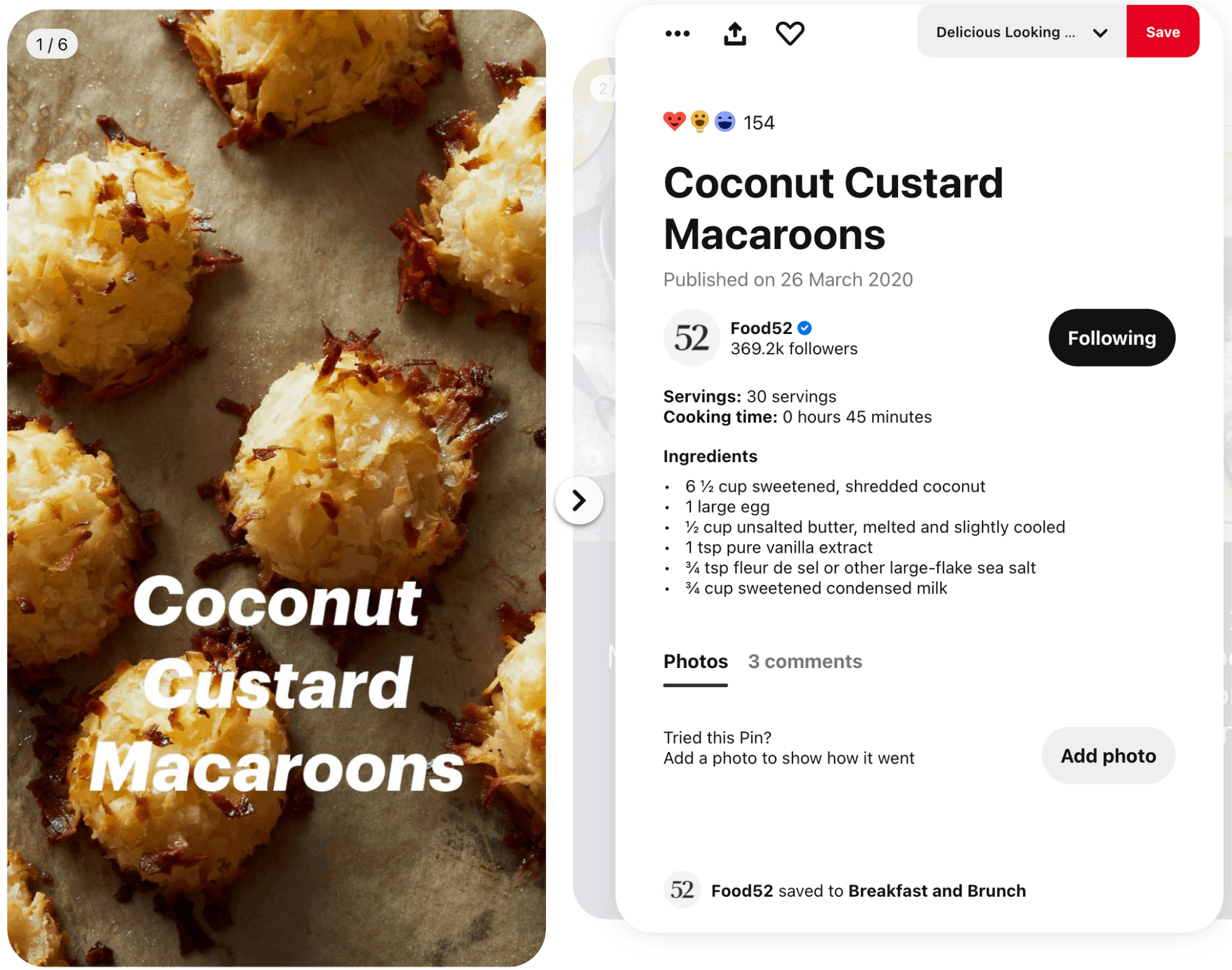 Pinterest story from Food52