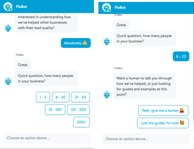 chatbot email marketing - flobot