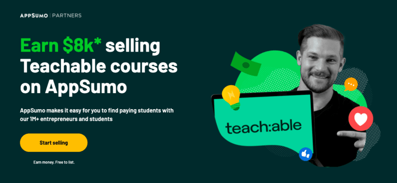 launch Teachable courses on AppSumo