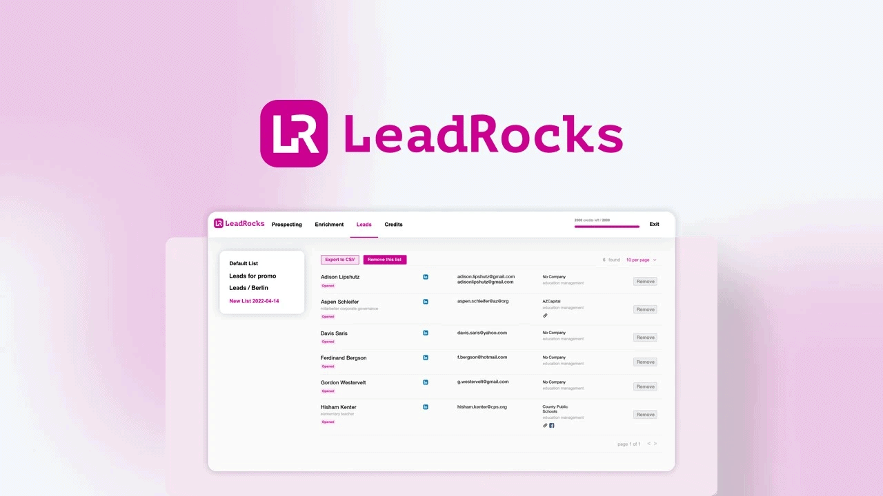 LeadRocks AppSumo deal