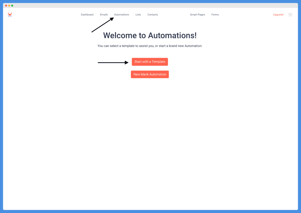 SendFox Tutorial - Automations page